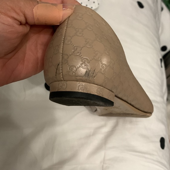 1992.GUCCI logo leather flats - Picture 10 of 11